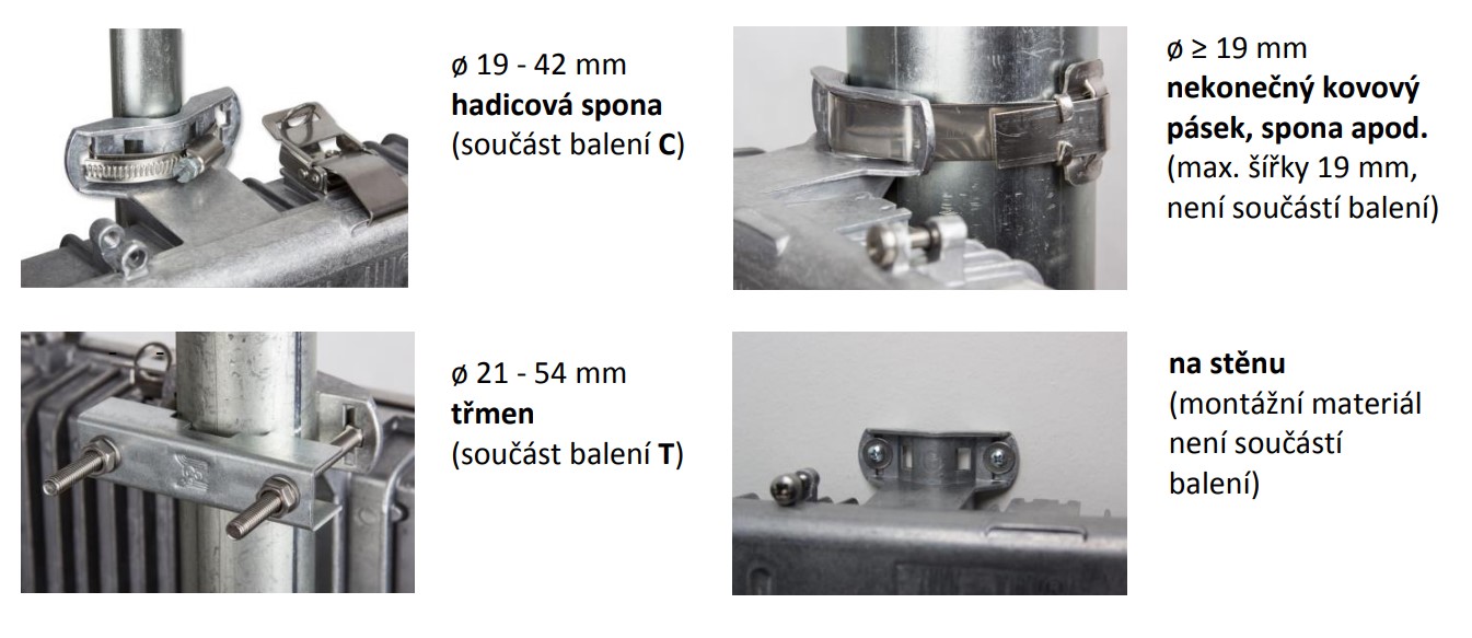 možnost montáže