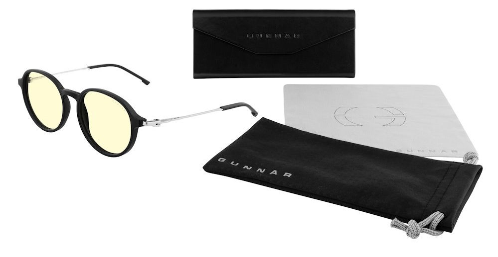 obrázek brýle GUNNAR LOOP ONYX/MERCURY s příslušenstvím