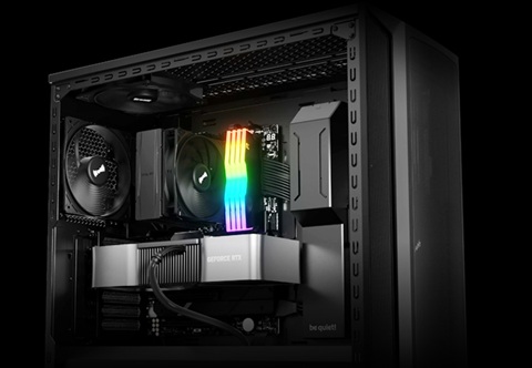 obrázek chladič Be quiet! PURE ROCK 3 Black v PC skříni