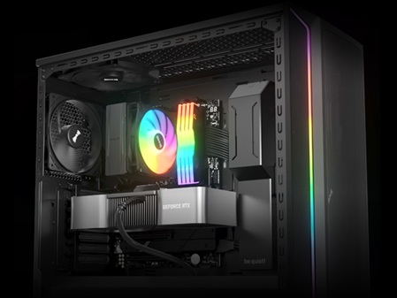 obrázek chladič Be quiet! PURE ROCK 3 LX v PC skříni