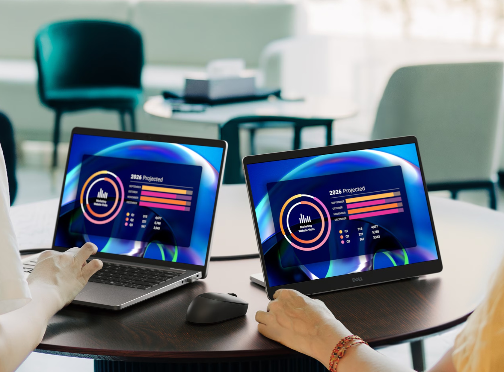 obrázek schůzka s využitím monitoru Dell Pro 14 Plus P1425