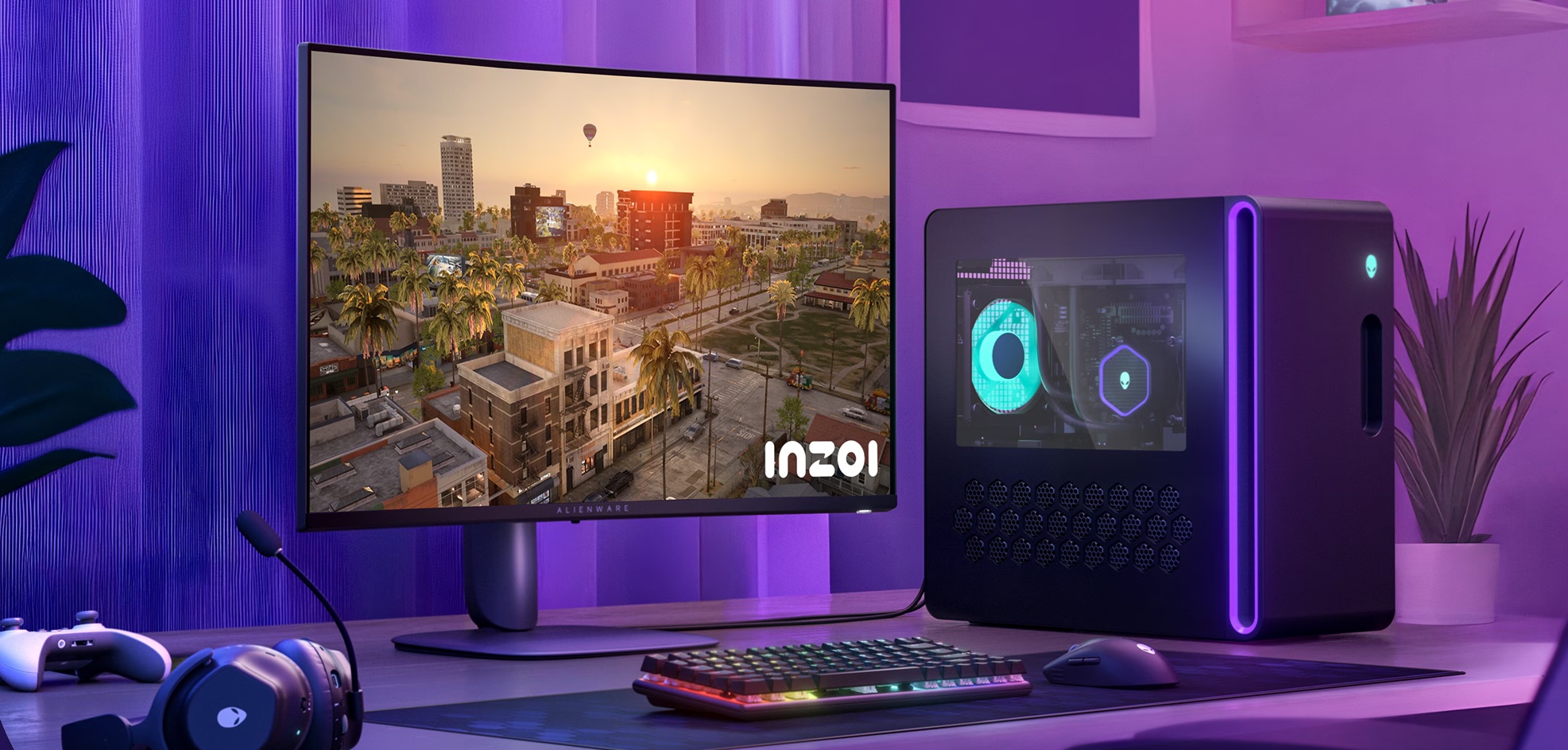 obrázek monitor Dell Alienware AW3225DM součástí herní sestavy