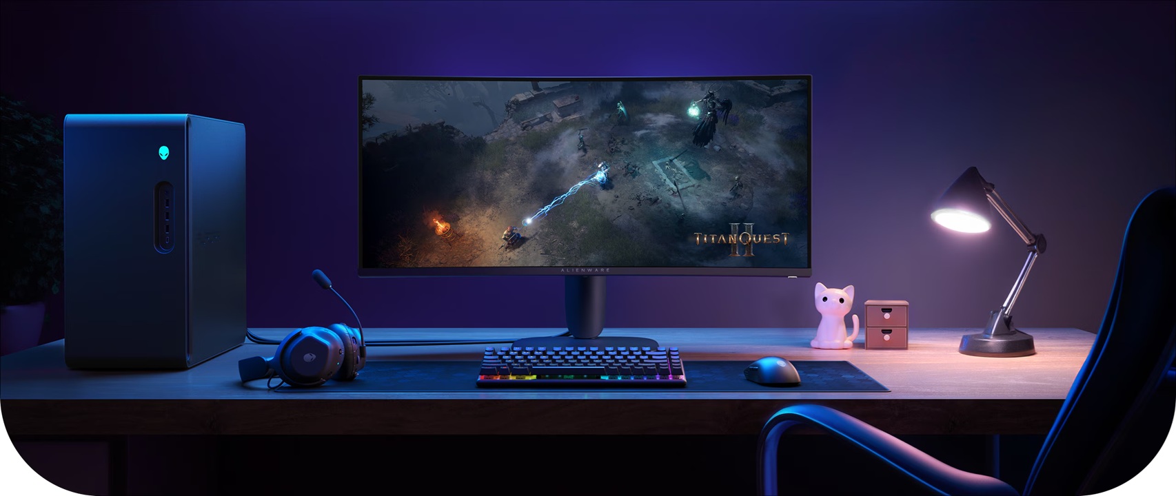 obrázek monitor Dell Alienware AW3425DWM součástí herní sestavy