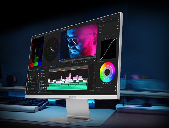 obrázek monitor Dahua LM27-P501 práce s grafikou