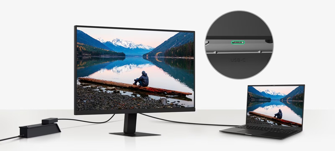 obrázrk monitor LG 27U631A-B konektivita USB-C