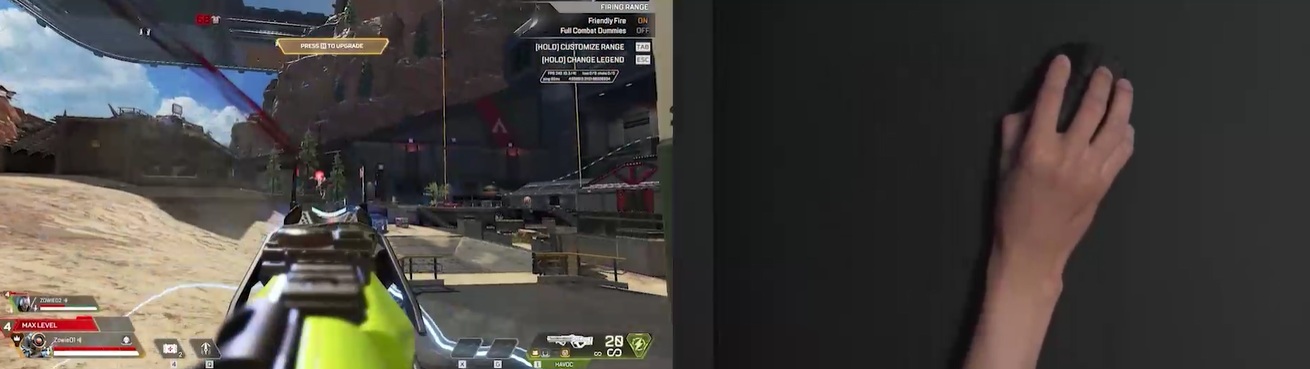 obrázek myš ZOWIE by BenQ S2-DW během gameplay