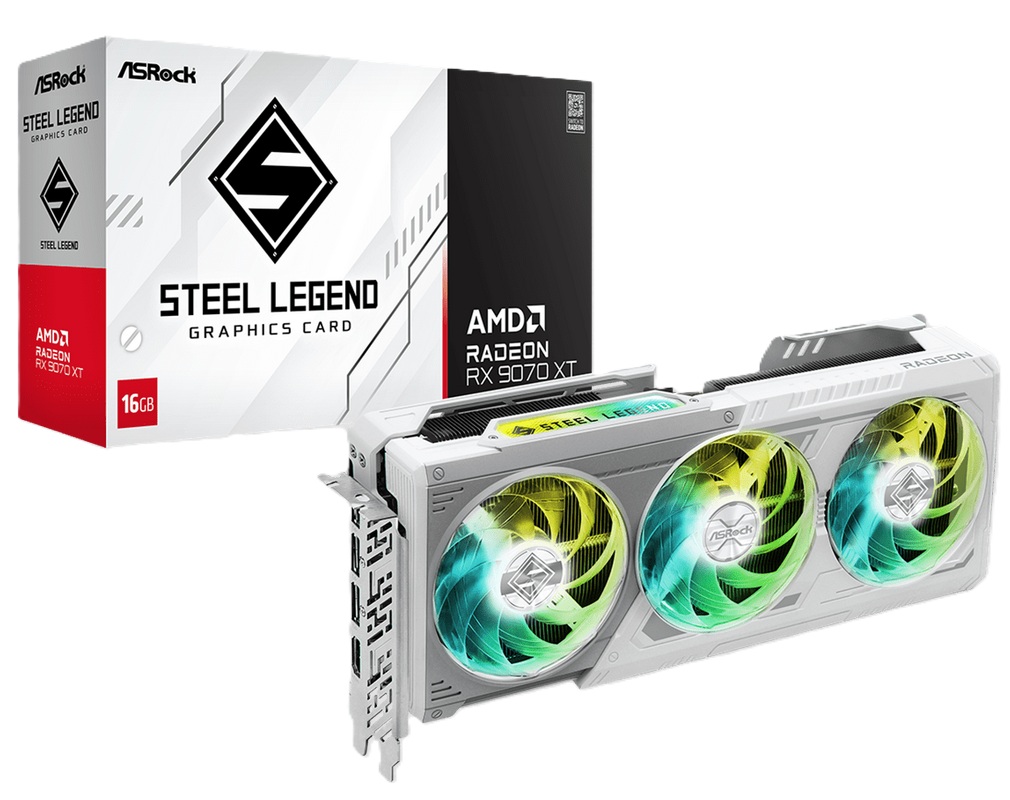 obrázek ASRock Radeon RX 9070 XT Steel Legend