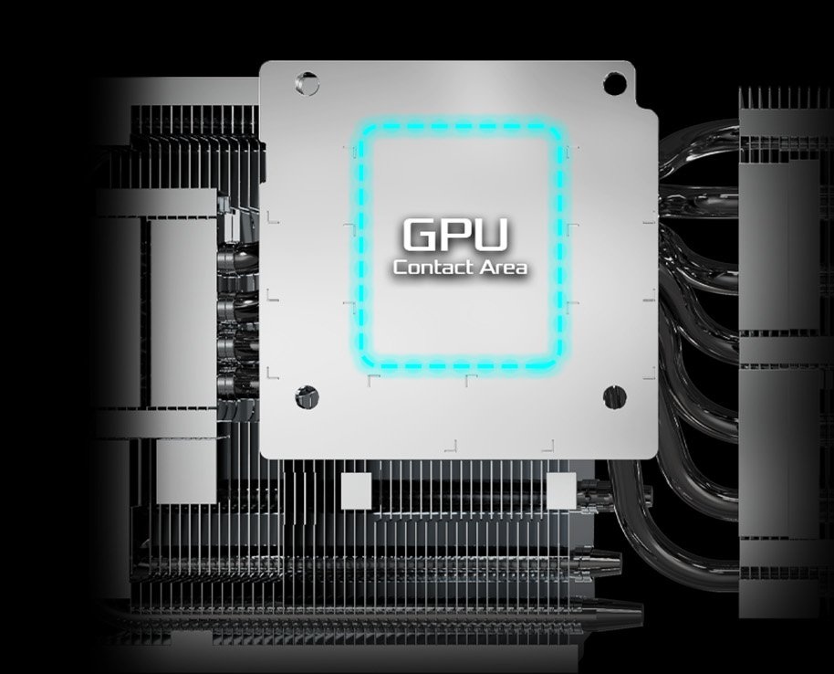 obrázek GPU kontaktní plocha