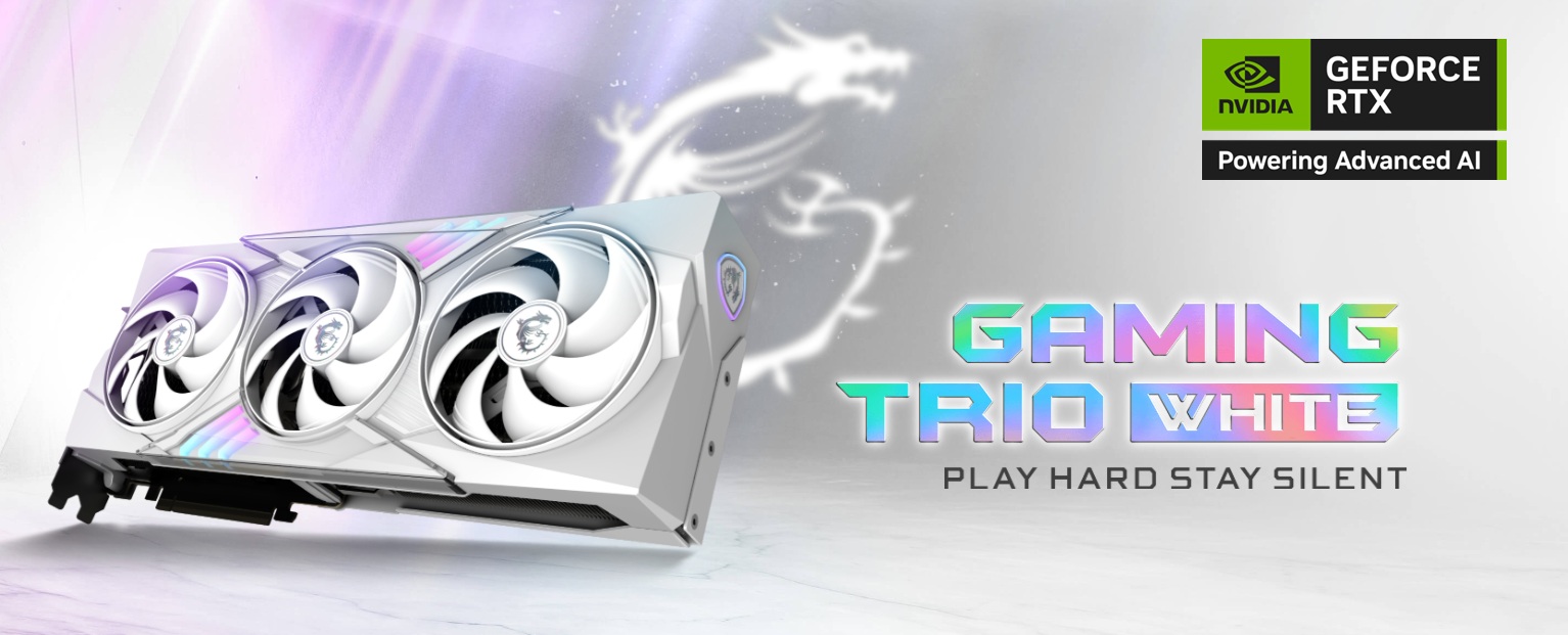 obrázek MSI GeForce RTX 5070 12G GAMING TRIO OC WHITE