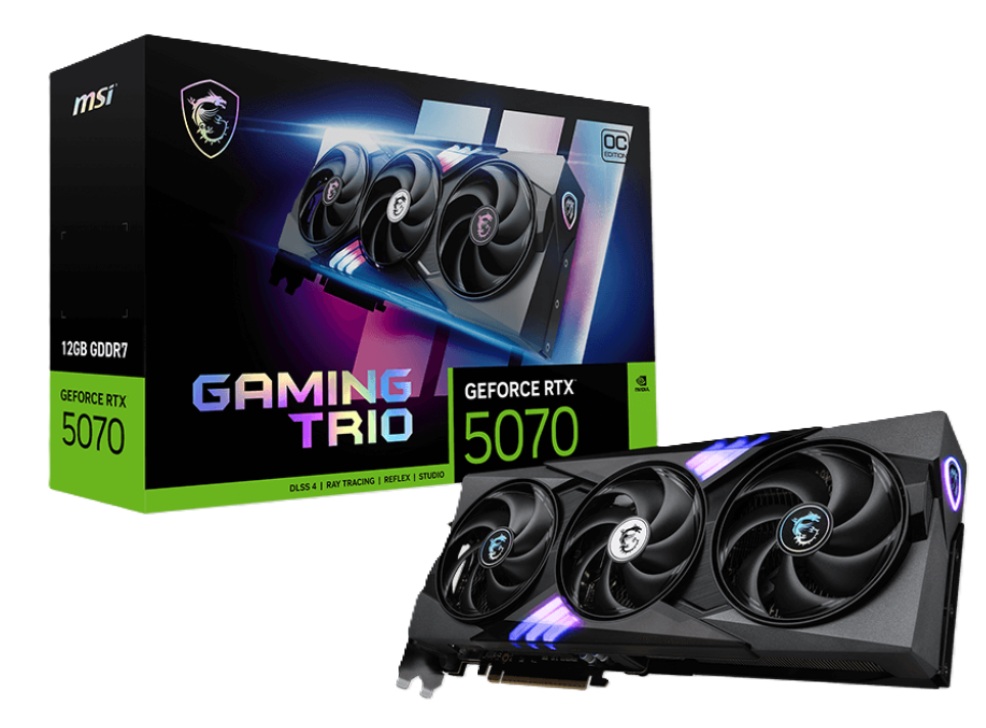 obrázek MSI GeForce RTX 5070 12G GAMING TRIO OC
