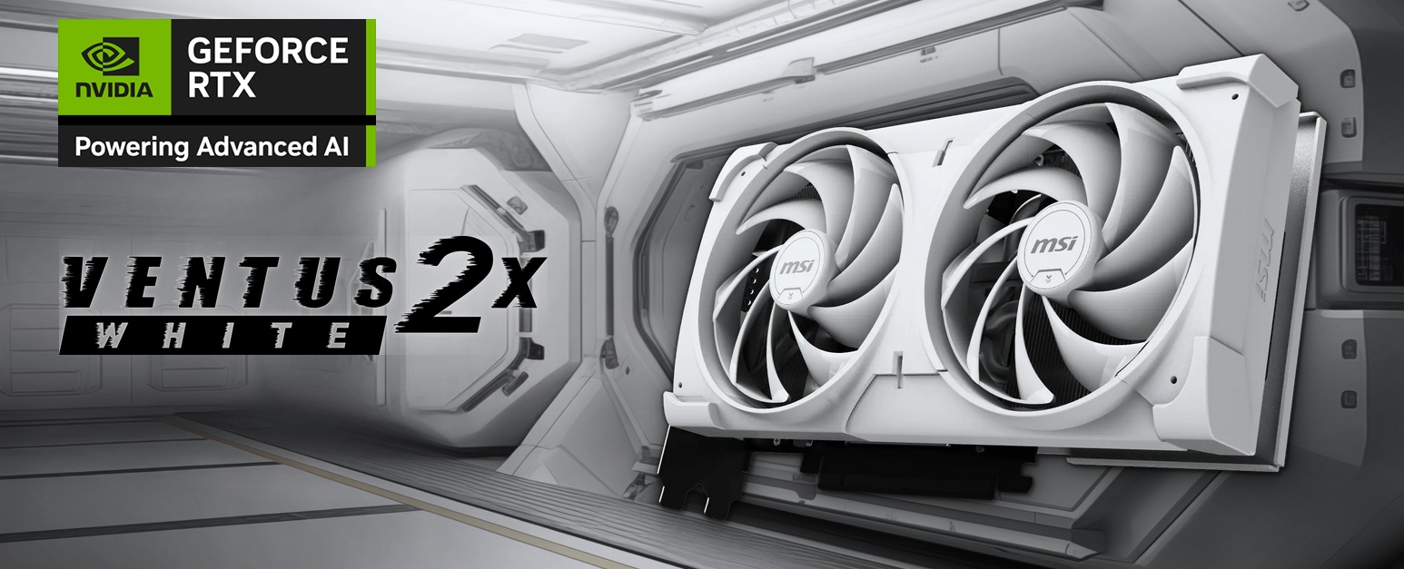 obrázek MSI GeForce RTX 5070 12G VENTUS 2X OC WHITE