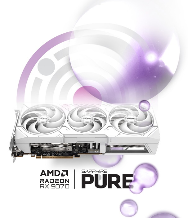 obrázek Sapphire Radeon PURE RX 9070 16G GAMING OC