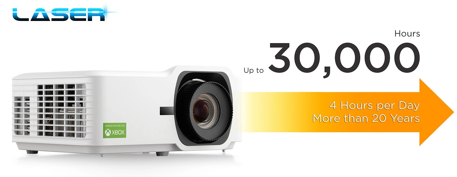 obrázek projektor ViewSonic LX700-4K až 30 000 hodin provozu