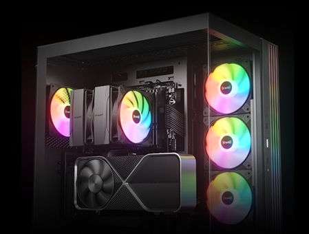 obrázek chladič Be quiet! PURE ROCK PRO 3 LX Black v PC skříni
