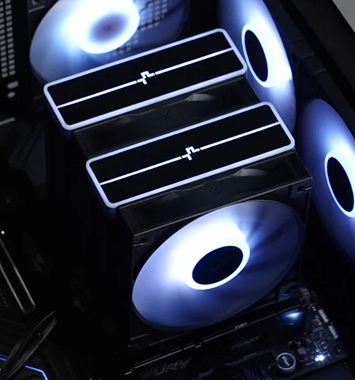 obrázek chladič DEEPCOOL AG620 BK ARGB V2