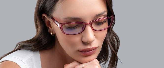 obrázek PC brýle GUNNAR ELIN PLUM CRYSTAL