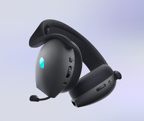obrázok herný headset Dell Alienware AW725H ovládanie