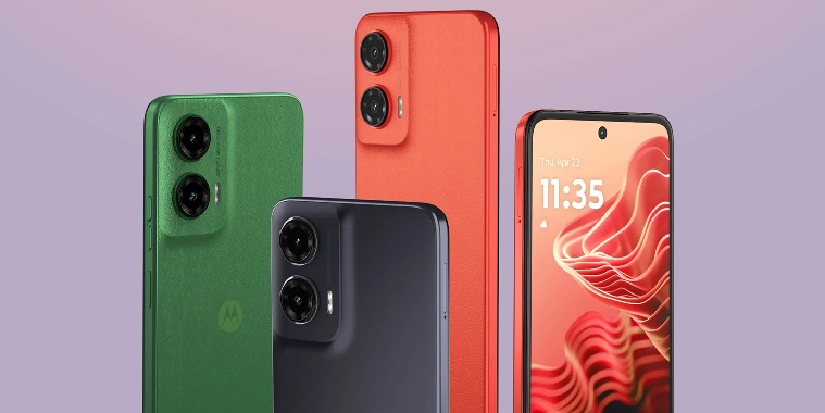 obrázek smartphone Motorola Moto G35 různé barvy