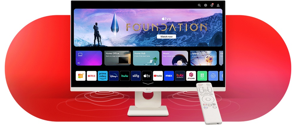monitor LG 27U511SA-W sdálkovým ovladačem