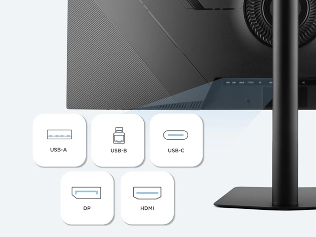 monitor ViewSonic VA3820C konektory