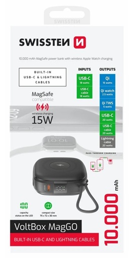 powerbanka SWISSTEN VOLTBOX MagGO
