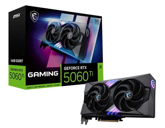 obrázek MSI GeForce RTX 5060 Ti 16G GAMING OC