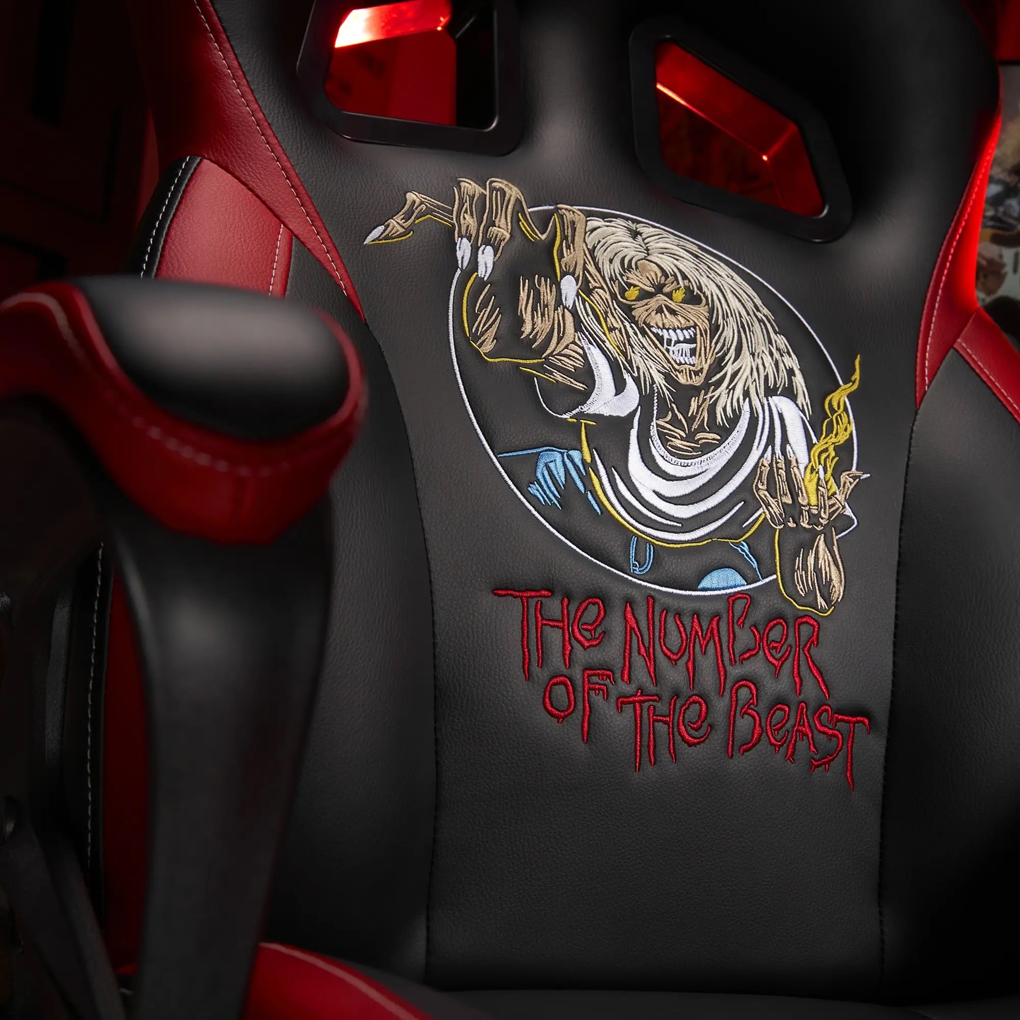herní židle Iron Maiden Gaming Seat Original detail