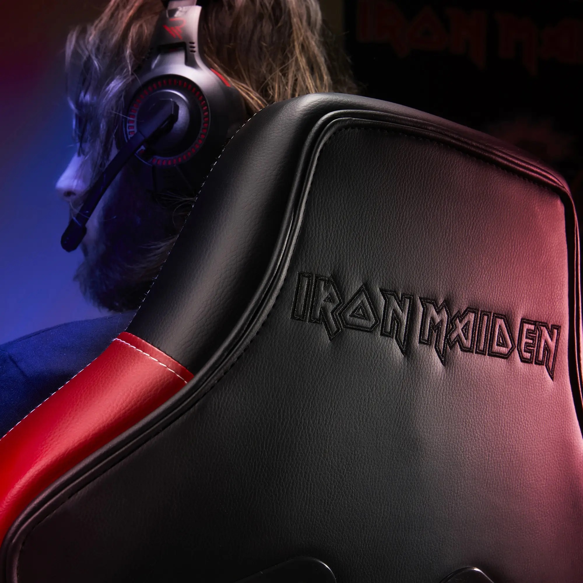 herní židle Iron Maiden Gaming Seat Original detail