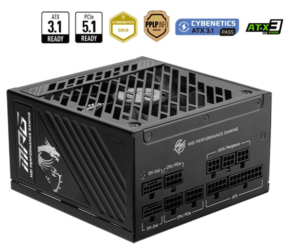 napájecí zdroj MSI MPG A1000GS PCIE5