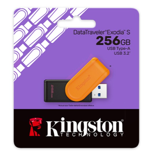 USB flashdisk Kingston DataTraveler EXODIA S s kapacitou 256 GB
