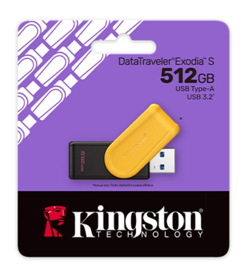 USB flashdisk Kingston DataTraveler EXODIA S s kapacitou 512 GB