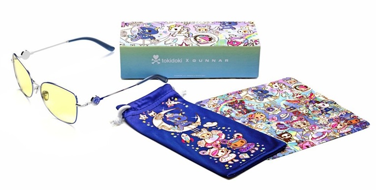 PC brýle GUNNAR DIGITAL PRINCESS TOKIDOKI PERIWINKLE s příslušenstvím