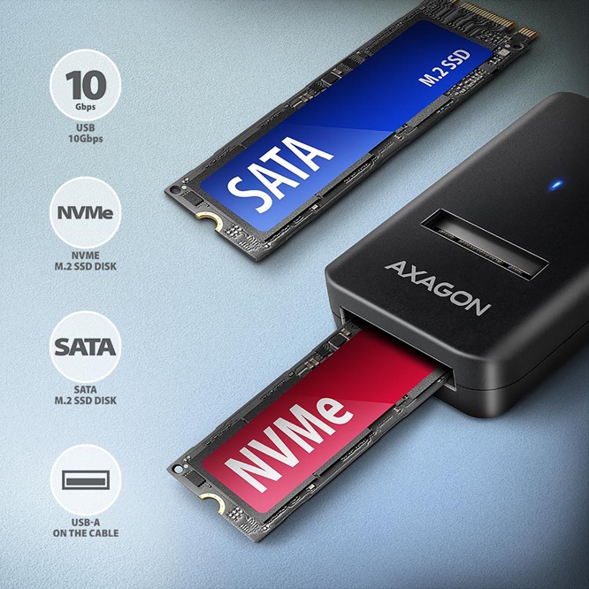 adaptér AXAGON ADM2-AM hlavní prametry