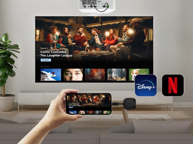 ViewSonic ViewShare WPD-900 zrcadlení z aplikací