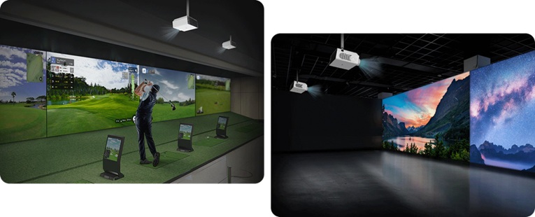 projektor LG ProBeam BU53RG různé aplikace