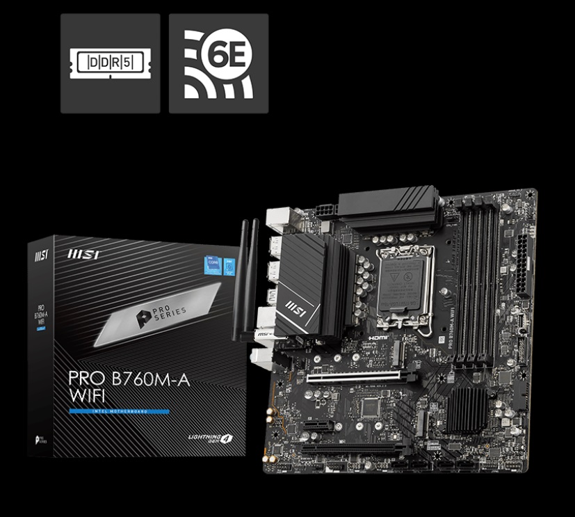obrázek základní deska MSI PRO B760M-A WIFI 