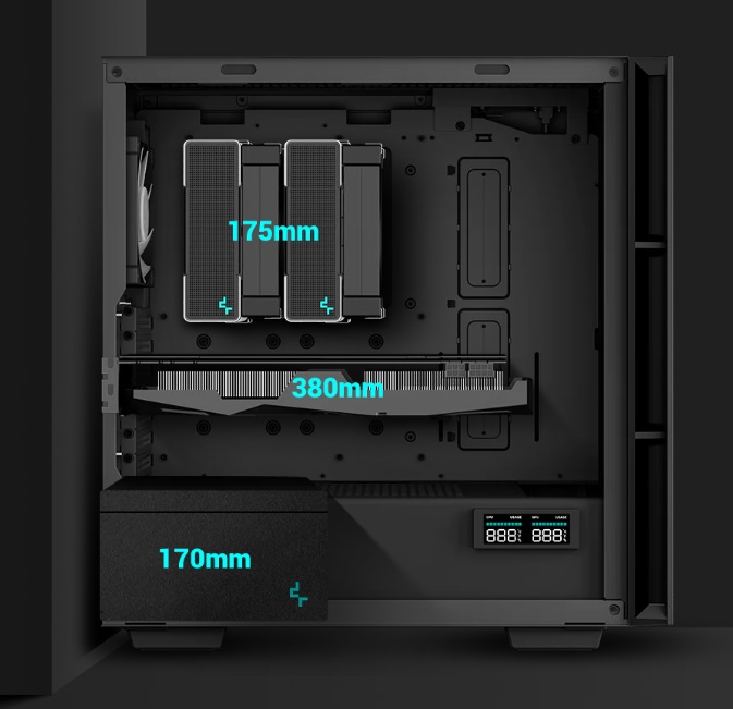 PC skříň DEEPCOOL CH560 DIGITAL