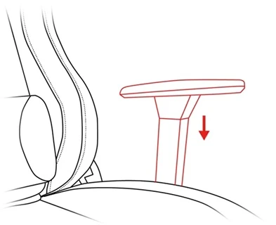 herní židle nastavitelné područky