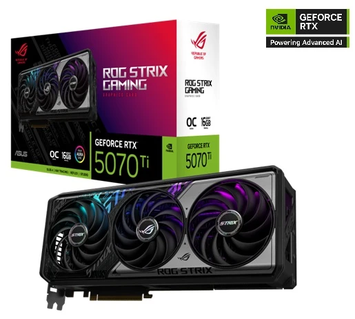 obrázek grafická karta ASUS ROG STRIX GeForce RTX 5070 Ti OC