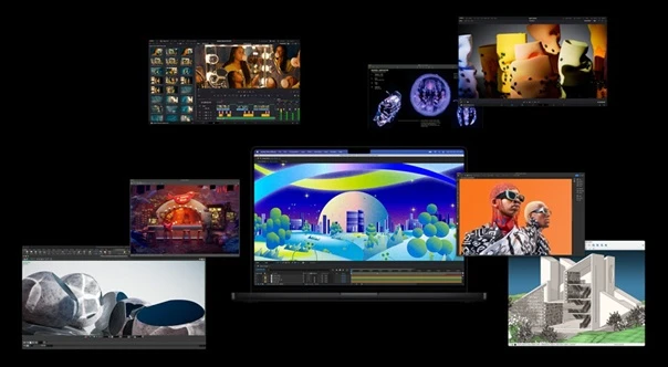 Apple MacBook Pro 16" multitasking