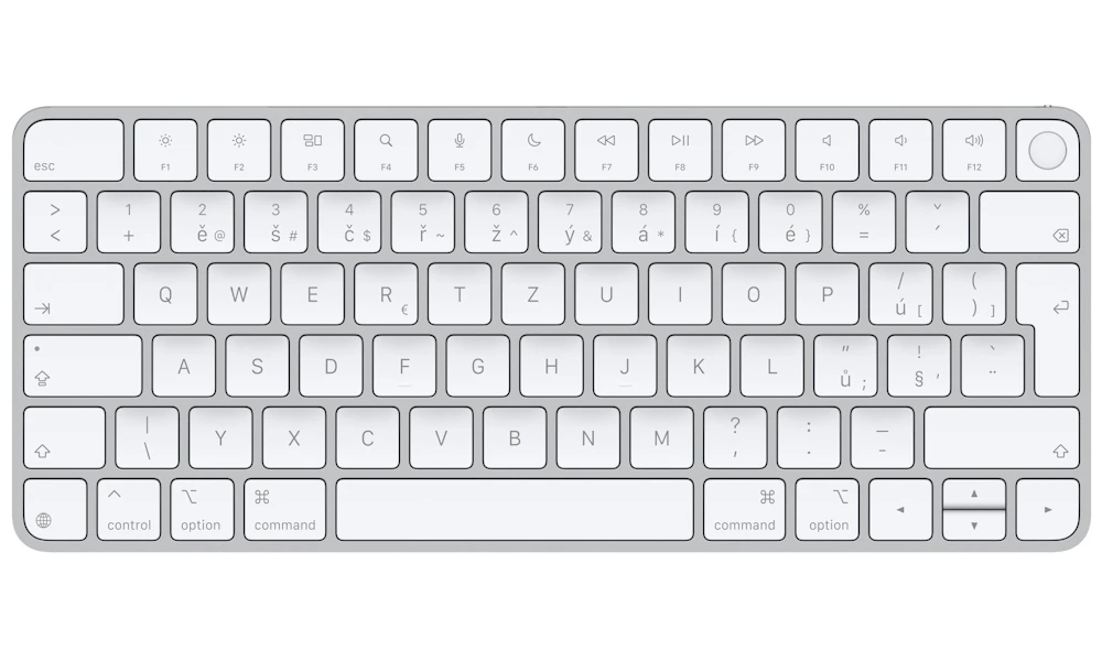 Apple Magic Keyboard s Touch ID CZ bílo-stříbrná