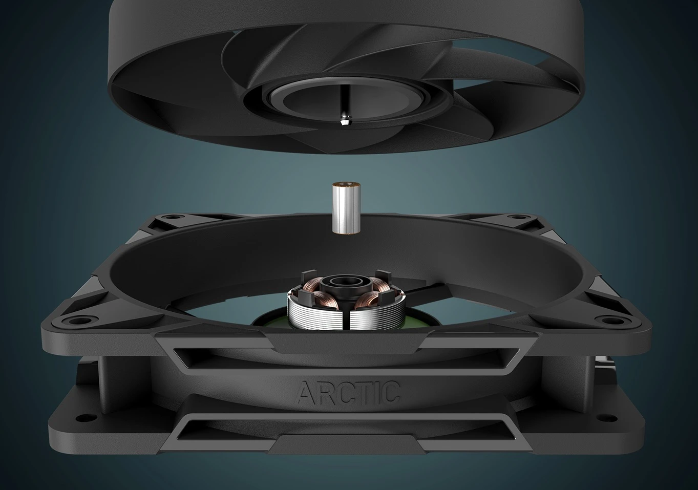 ventilátor ARCTIC P12 Pro fluidní dynamické ložisko