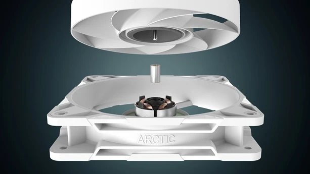 ARCTIC P12 Pre PST detail ložisko