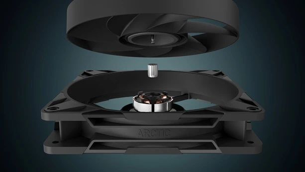 ventilátor ARCTIC P14 Pro detail ložisko