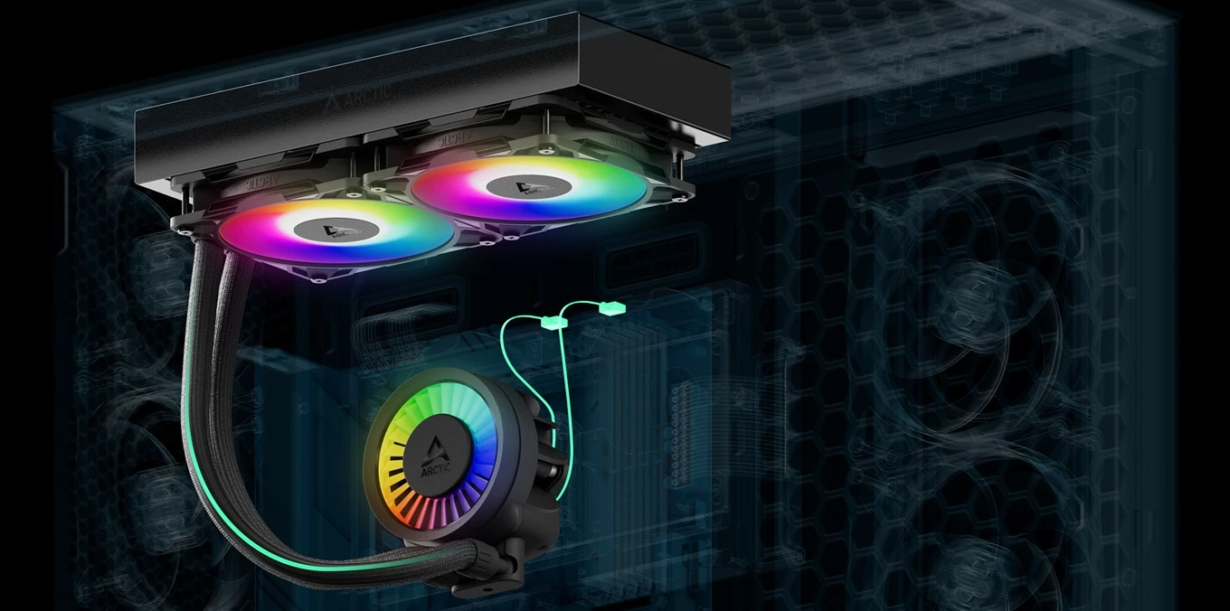 vodní chladič ARCTIC Liquid Freezer III Pro 280 ARGB cable management