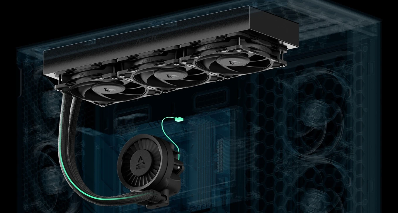 vodní chladič ARCTIC Liquid Freezer III Pro 420 cable management