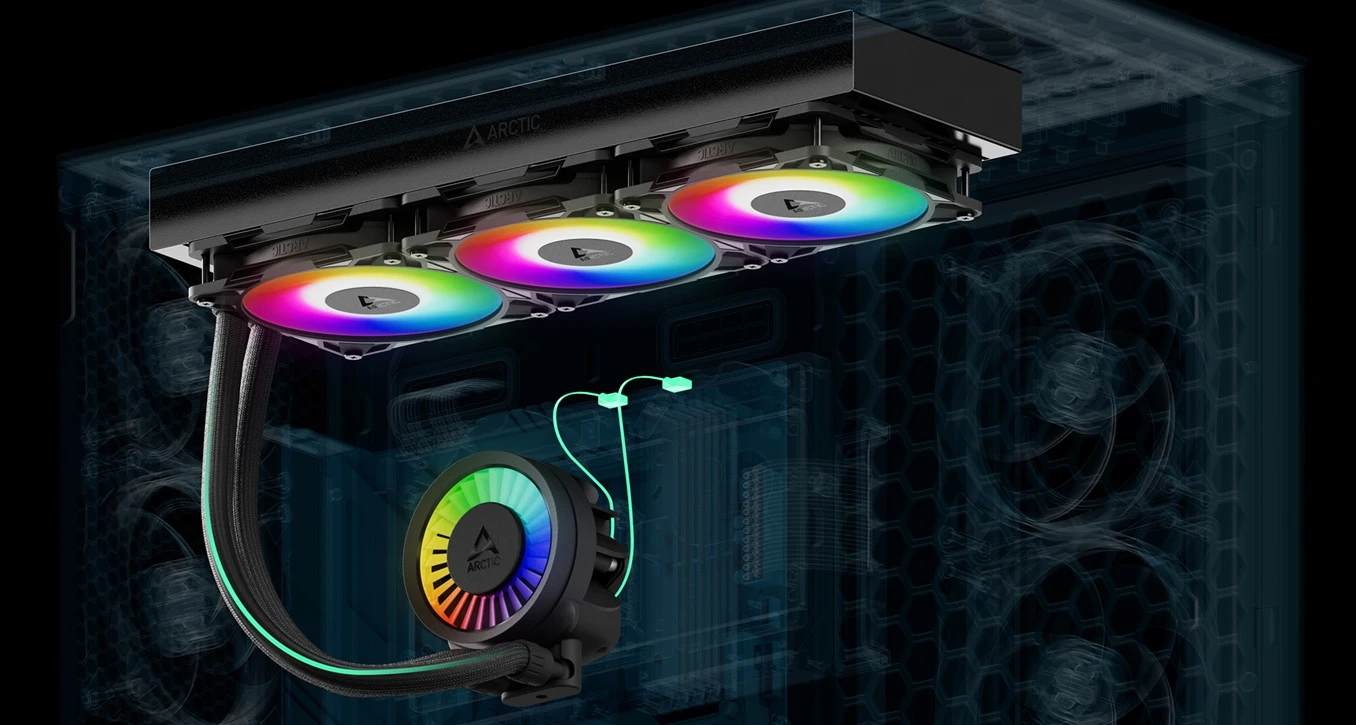 ARCTIC Liquid Freezer III Pro 420 ARGB cable management
