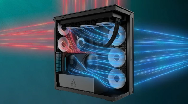 PC skříň ARCTIC Xtender VG Black chlazení
