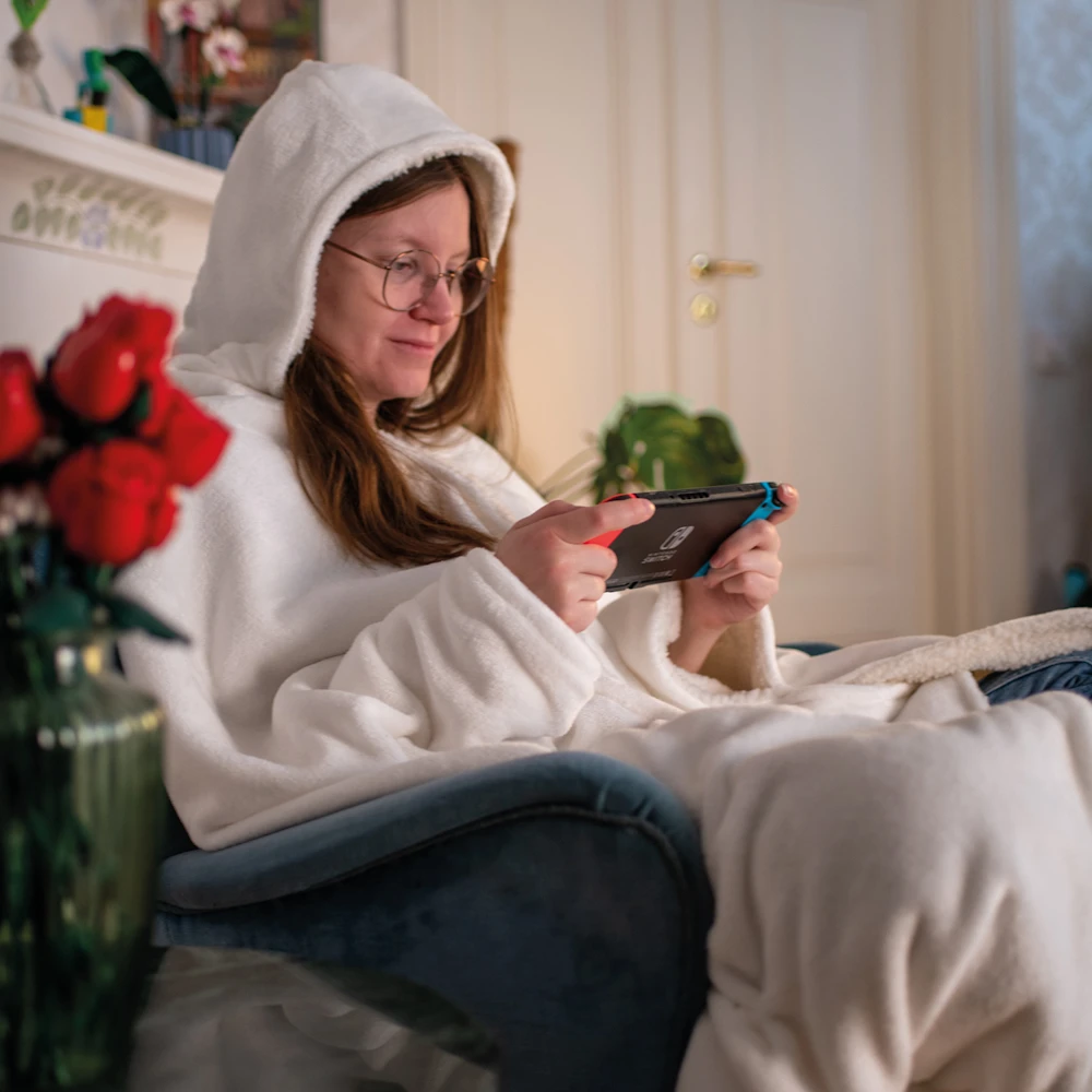 Arozzi Chair Blanket bílá