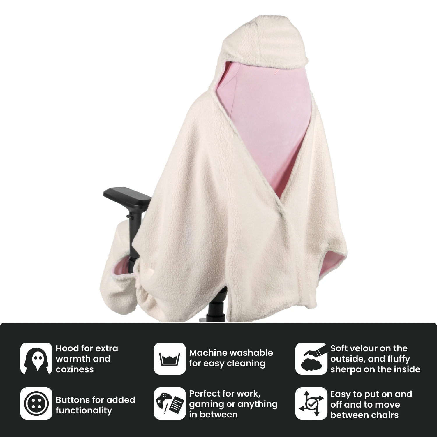 Arozzi Chair Blanket růžová